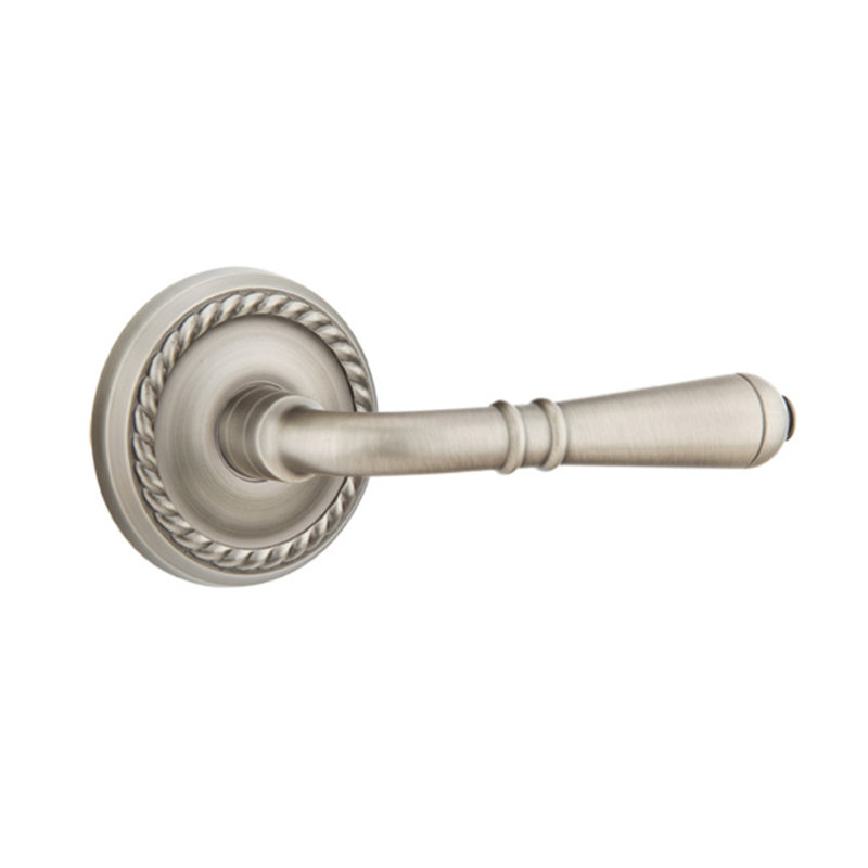 Levier de porte avec rosette Turino, Gauche, Nickel antique