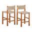 Tabourets de bar d'extérieur Breezia Bohemian Coastal-125320503-125320504