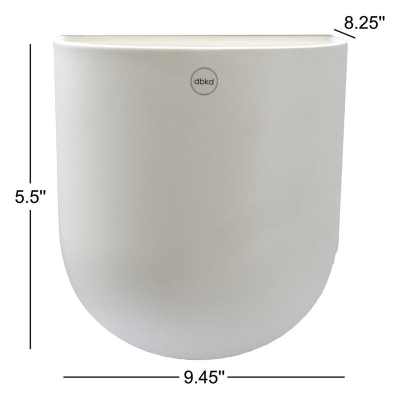 Ceramic Table Vase, 5.5" H x 9.45" W x 8.25" D