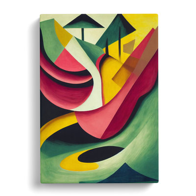 Abstract Meadow Landscape - Wrapped Canvas