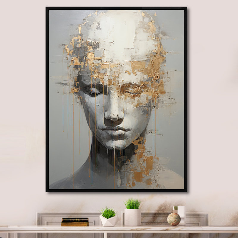 «Man Meditation Mind» sur toile, H 40 po x l 30 po x P 1,5 po, Cadre flottant noir