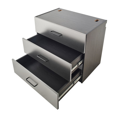 Armoire à tiroirs murale en métal Series l 32 po x H 28 po x P 20 po, gris métallique, eau et chaleur, bandes robustes 32 po série 28 20 D, et fiable