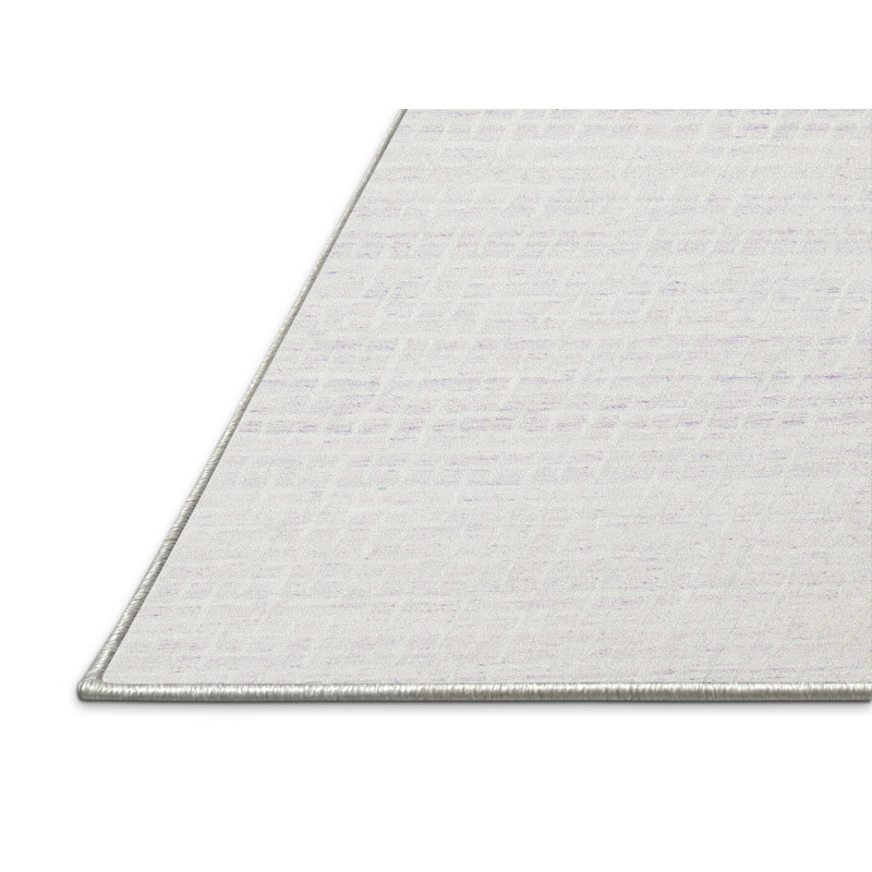 Tapis contemporain blanc cassé, Rectangle 5 pi x 7 pi