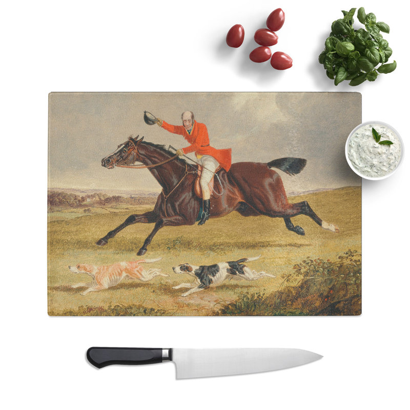 Fox Hunting Vol.1 by John Frederick Herring Chopping Board, 0.4cm H x 20cm W x 28.5cm L