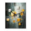 Perrone - Horloge murale peinture abstraite surdimensionnée-1522051682