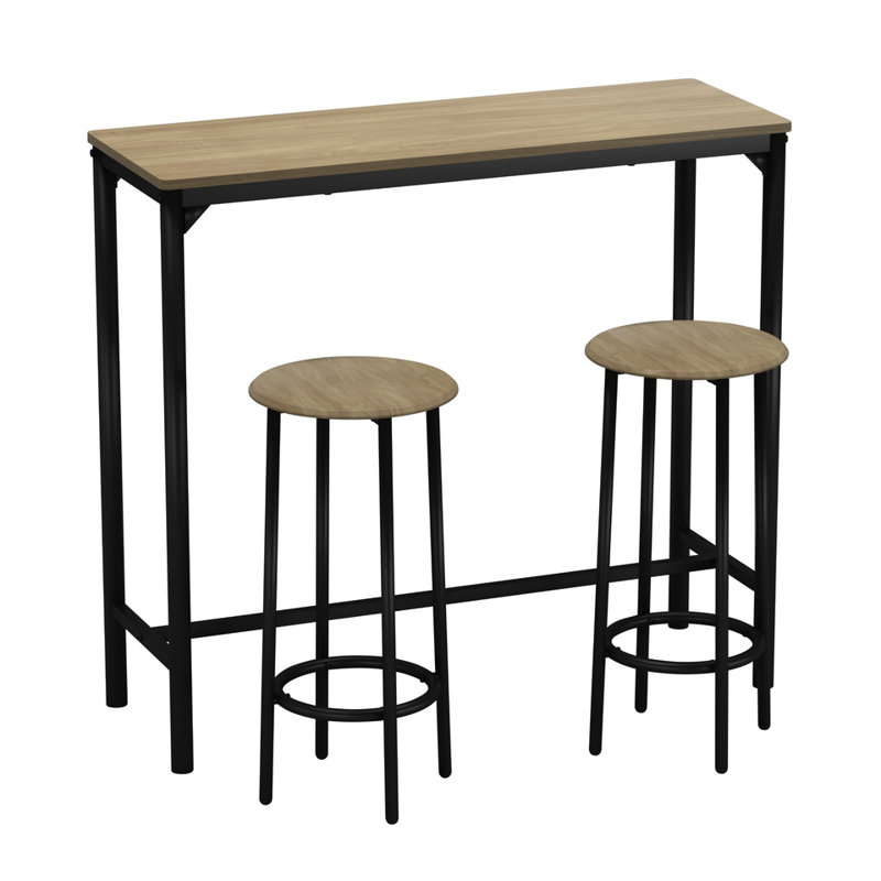 2 - Person Solid Wood Dining Set