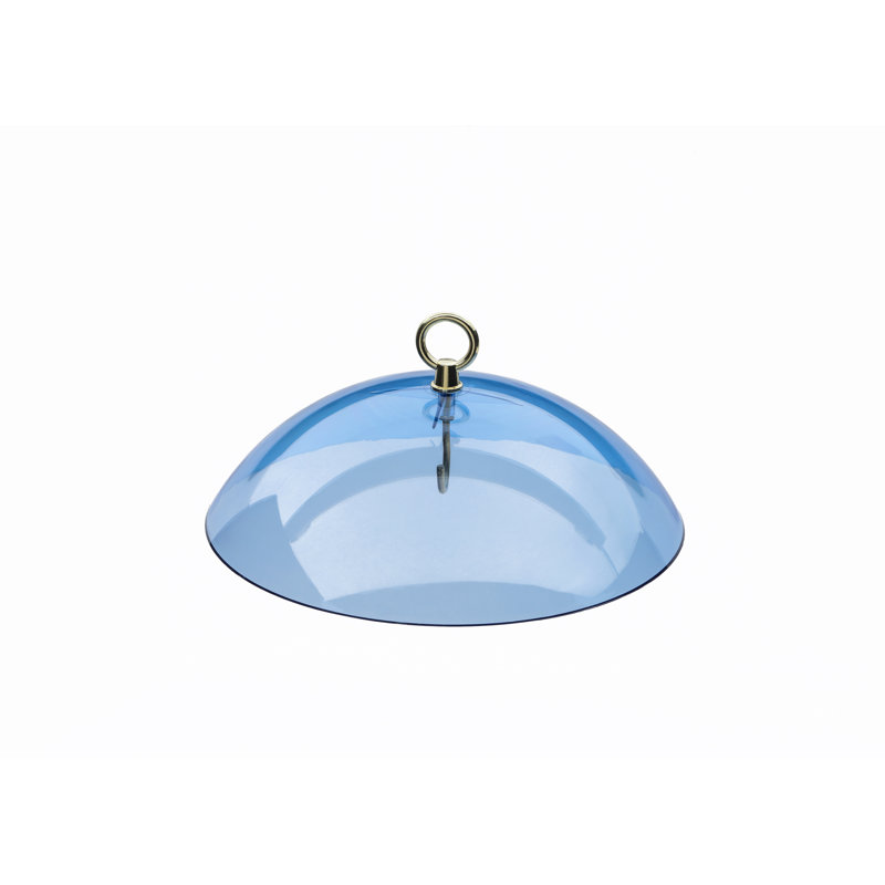 Blue Acrylic Protective Dome Cover for Hanging Bird Feeders