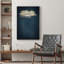 Bleu marine, ciel foncé, collage, nuages, abstrait, minimaliste, décoration murale, Boho, nordique, détente-98126384-98126385