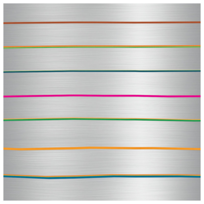 Metallic Horizontal Lines Duvet Covers, Queen