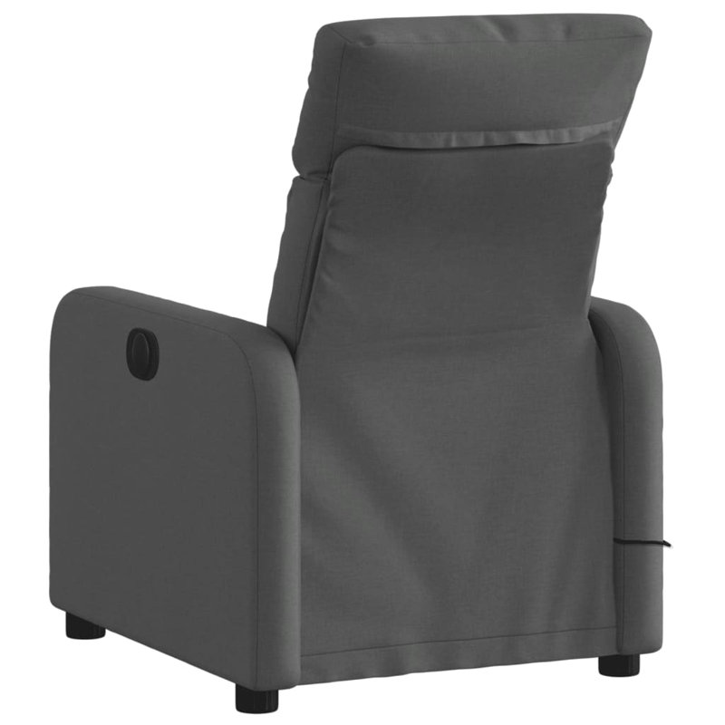 Fauteuil de massage inclinable gris foncé
