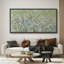«Blue Green Wildflowers» - Impression sur toile encadrée surdimensionnée-111653708-111653709