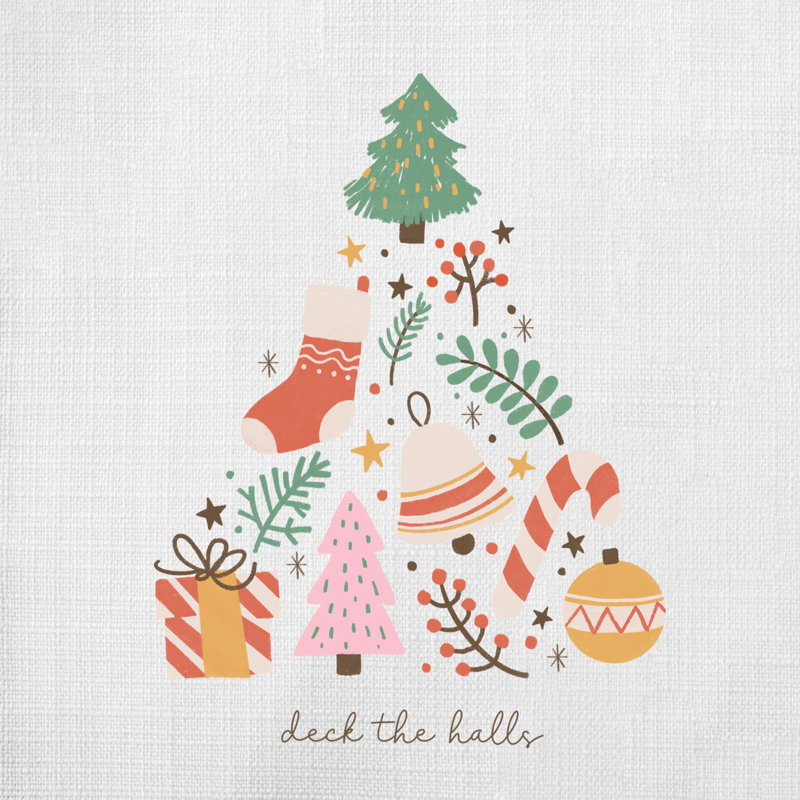Coussin Christmas illustration9, 16 po x 16 po