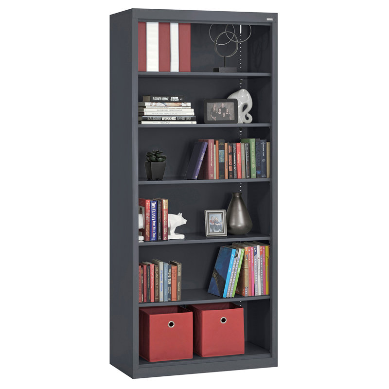 Bookcase, Charcoal, 42" H x 34.5" W  x 12.625" D