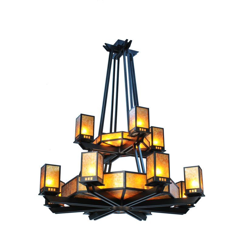 Lustre à deux niveaux à 10 accoudoirs de l 58 po Avondale