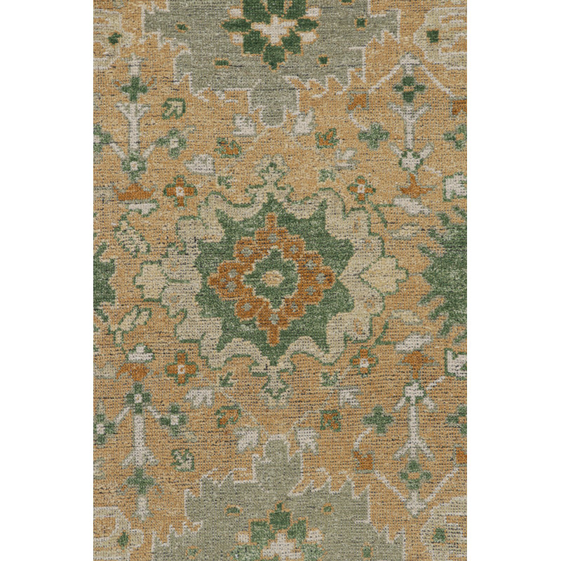 Handmade Silk and Wool Geometric Area Rug, Runner 3' x 12'