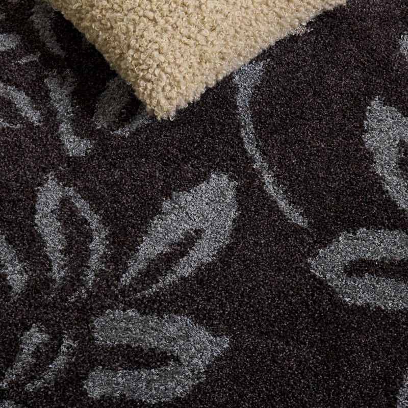Tapis floral à poils longs Chanhassen, Rectangle 4 pi x 6 pi
