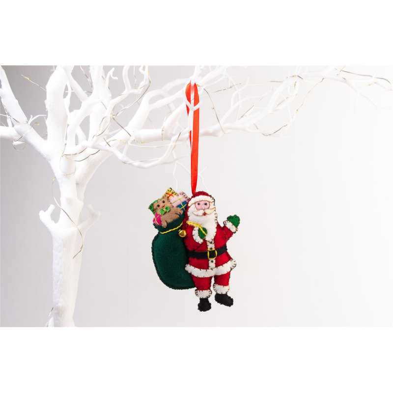 13cm Handmade Fabric People Hanging Figurine Ornament
