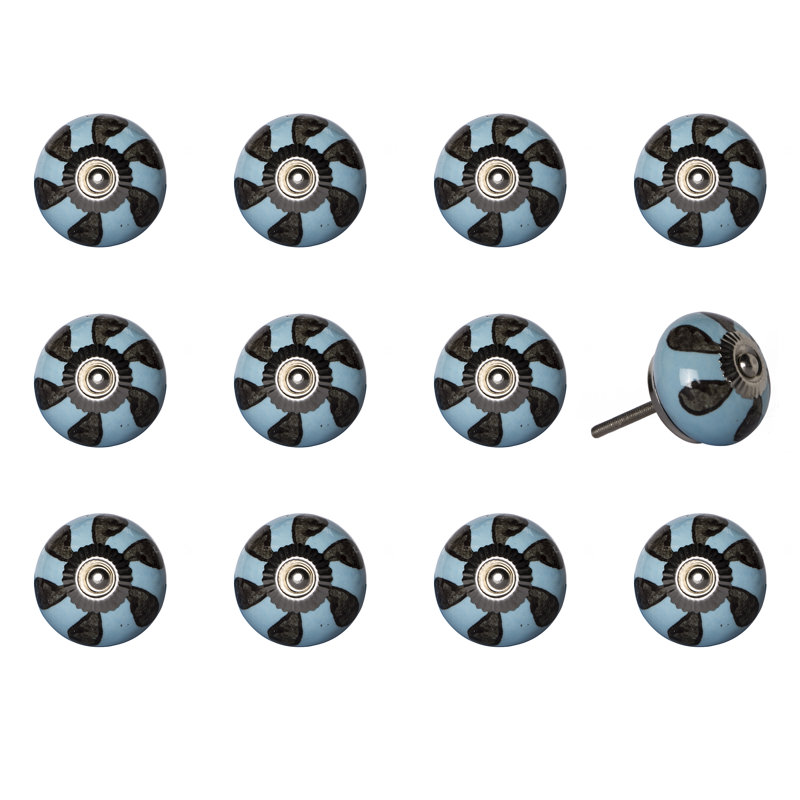 Hand Painted 1.5" Diameter Mushroom Knob Multipack