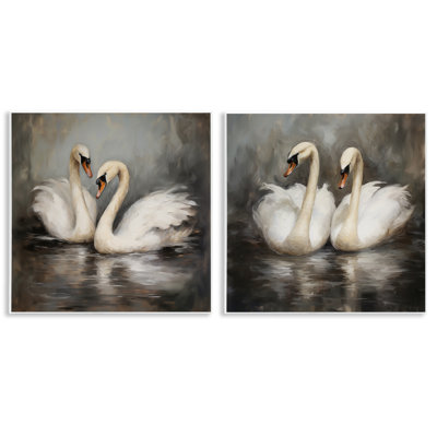  «Twin Swans with Reflections», art mural par Novae