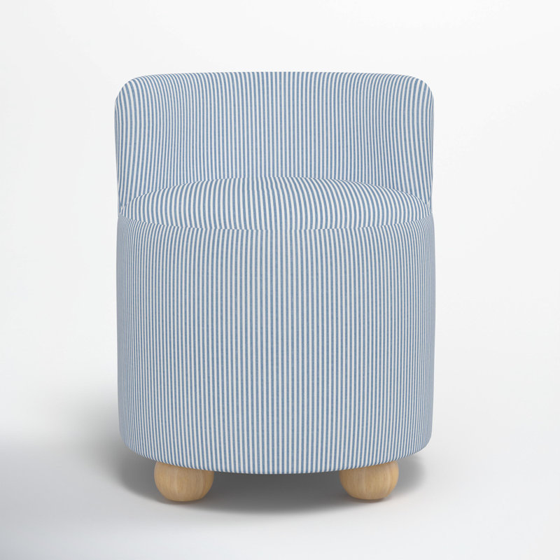 Andi Vanity Chair, Prep Stripe Blue