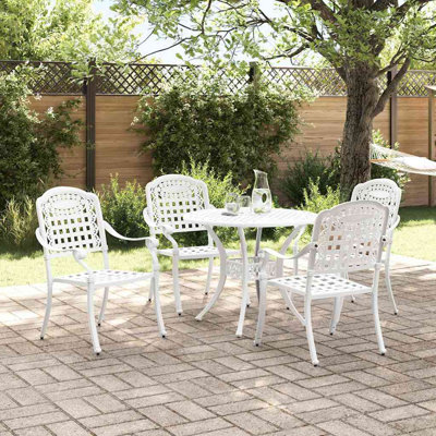 Garden Dining Set Aluminium Outdoor Furniture Patio Terrace Backyard