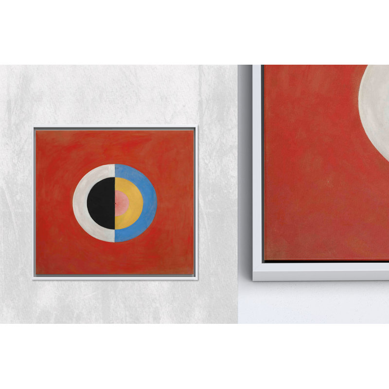 Décoration murale moderniste: impression sur toile de cercle de cygne Klint - art élégant, 1P