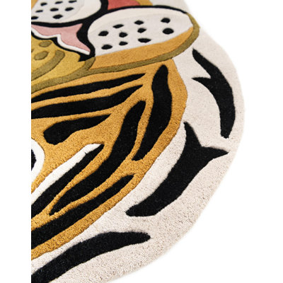 Unique Loom Tiger Playtime Kids Wool Rug