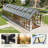 36X10 FT Walk-In Polycarbonate Greenhouse With Aluminum Frame, Lockable Door & Ventilation Window, Green House For Outdoors-128779086