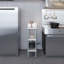 Table de travail en acier inoxydable avec deux tablettes-60901481