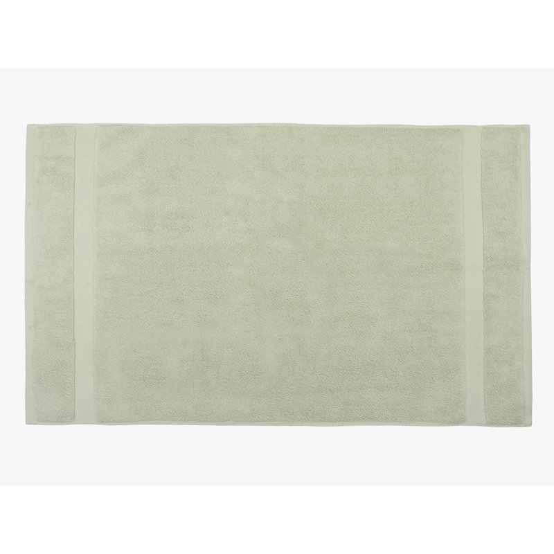 Tapis pour salle de bain Chyrisse, Teinté vert