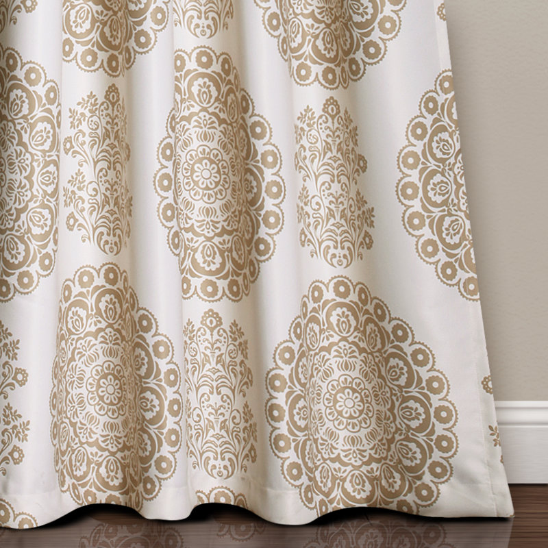 Room Darkening Curtain Pair, Taupe, 132cm W x 213cm L