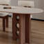 Ensemble de table à manger ovale de style français-104073593