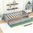 Twin Storage Platform Bed with Drawers-596192542