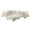 Canapé modulaire 5 pièces avec repose-pieds Koah-131278848