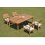 Vellore Outdoor Teak Dining Set-383283141-402405015