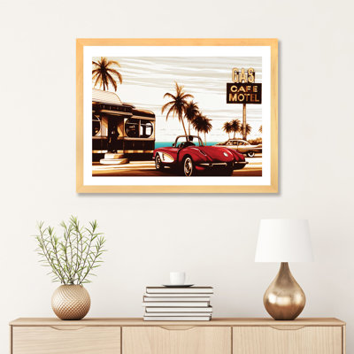 «Diner By The Sea», reproduction sur toile flottante
