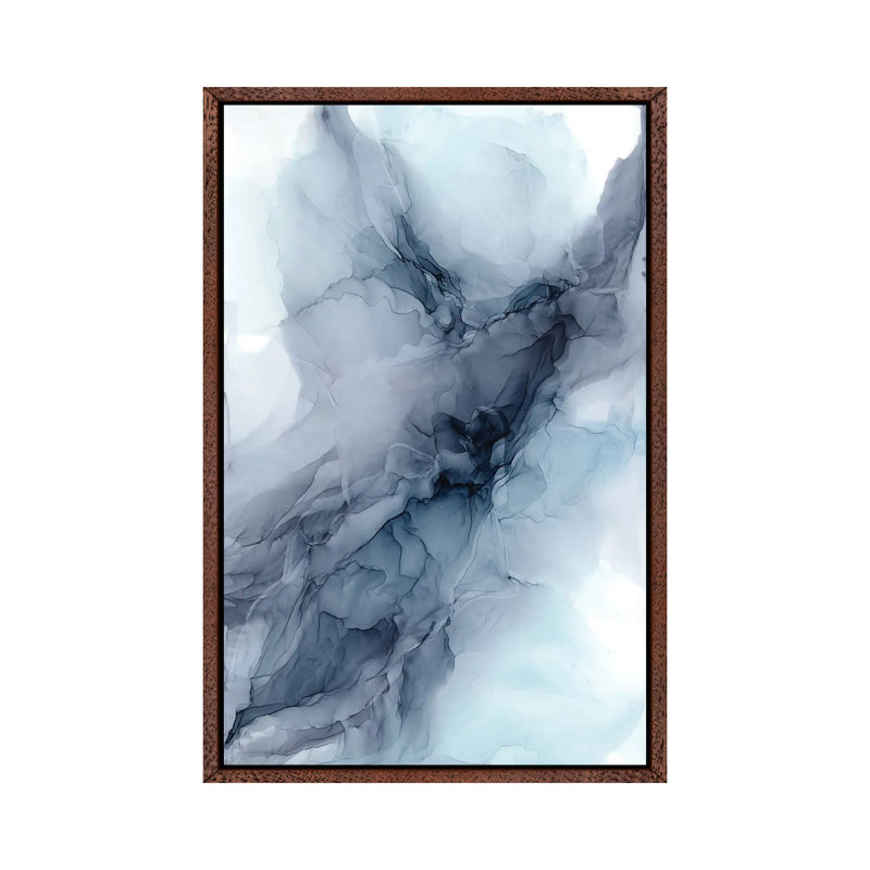 Sky And Grey by Elizabeth Karlson - Print on Canvas, 66.04 cm H x 45.72 cm W, Brown Framed