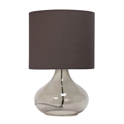 Lampe de table avec abat-jour en verre et abat-jour en verre