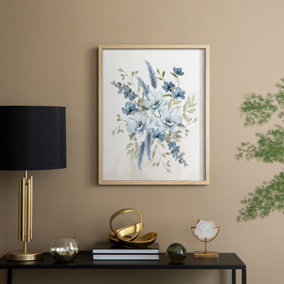 Sweet Blues II, reproduction encadrée - bois massif