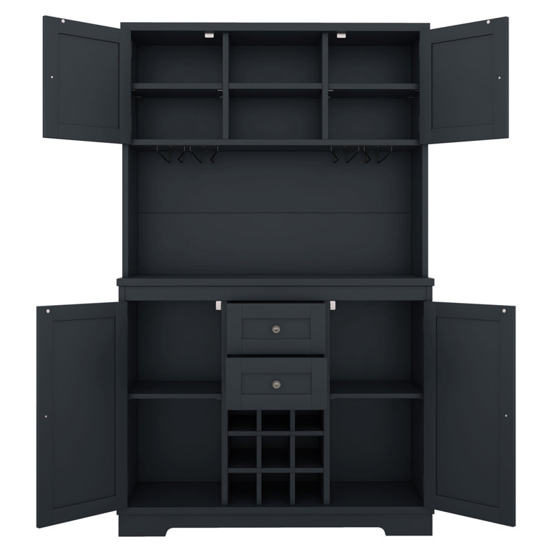 Armoire de cuisine avec bar Coffee Coffee, Bleu antique