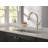 Cassidy Pull Down Kitchen Faucet, Kitchen Faucets with Pull Down Sprayer, Kitchen Sink Faucet, Faucet for Kitchen Sink, Magnetic Docking, Lumicoat Polished Nickel-50567591