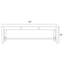 Masaya Upholstered Dining Bench-113002702