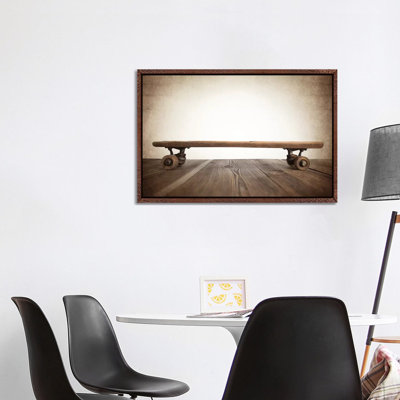 Skateboard Full Vintage - Print on Canvas