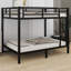 Lit superposé en métal durable pour adultes et adolescents, peu encombrant et peu bruyant, sans sommier tapissier-676886630