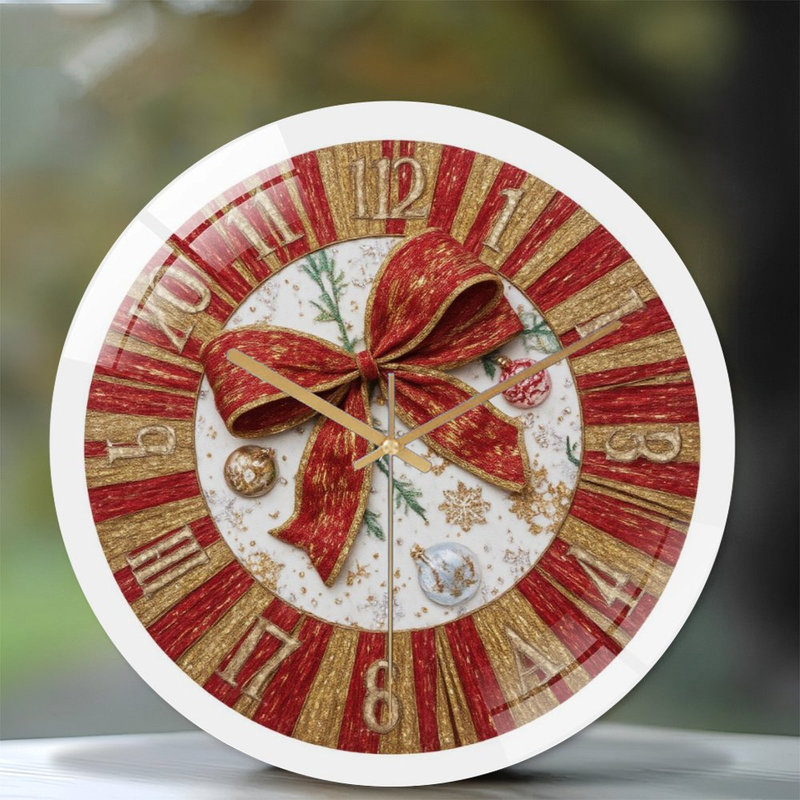 Horloge murale de Noël avec horloge murale