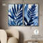 Ensemble floral sur toile glamour bleu par Art Remedy-115192399-115192401