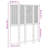 Room Divider 5 Panels White Solid Wood Paulownia-1885884215-1908060209-1908060215