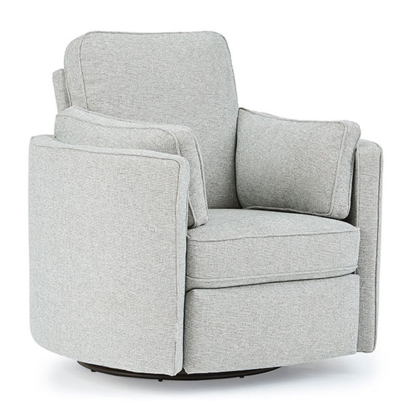 Fauteuil inclinable Vedika, Chenille radicale gris cendre performance, Manuel