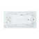 60" L x 36" W Elite Series Drop In Combination Acrylic Bathtub with Reversible Drain in Biscuit