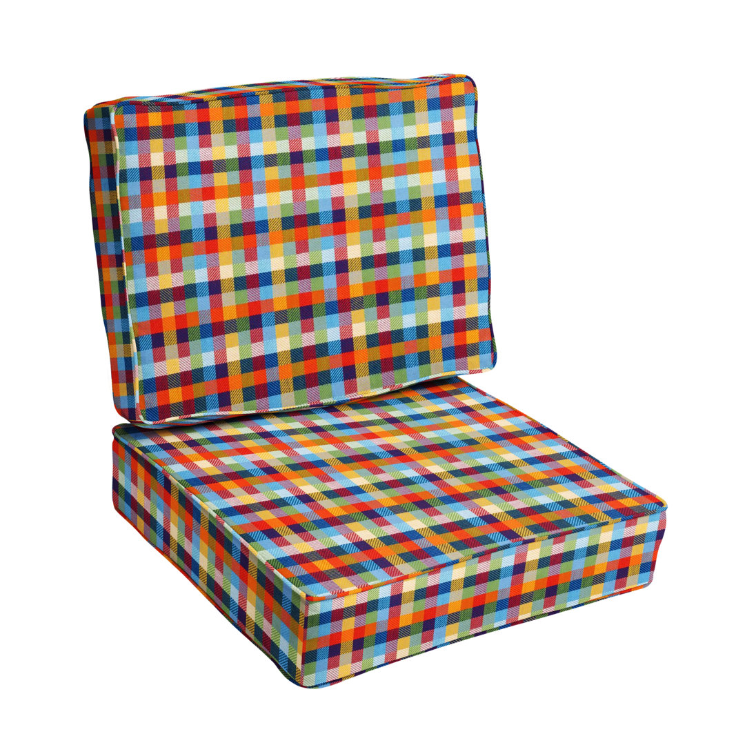 Outdoor 5'' Lounge Chair Seat / Back Cushion Union Rustic 